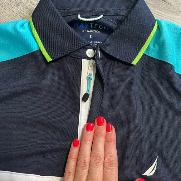 NAUTICA NAVTECH SUSTAINABLE CRAFTED POLO SHIRT size S - Picture 2 of 7